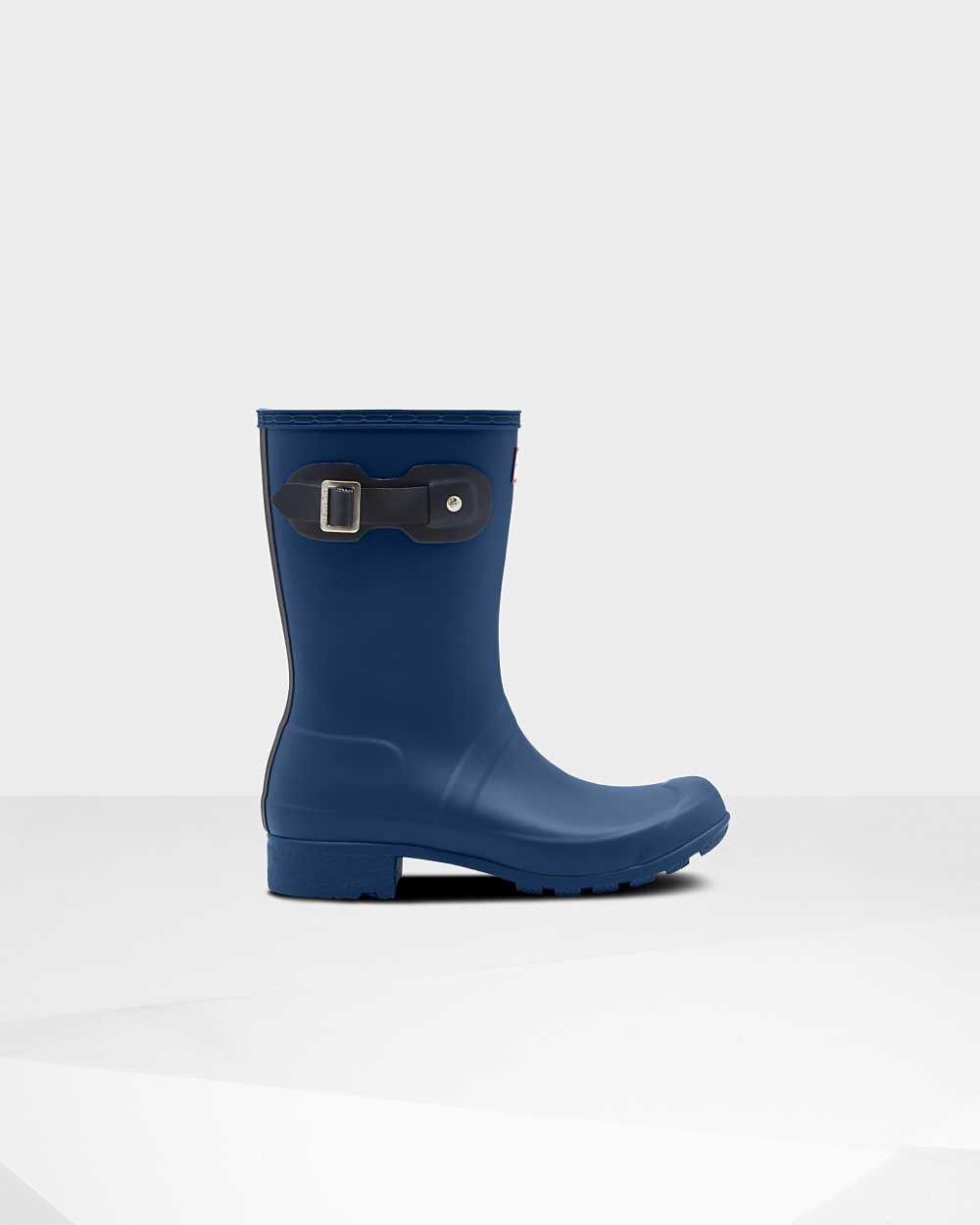 Stivali Pioggia Hunter Original Tour Foldable Short Mid-Calf Donna - Blu Marino | 051-015602 IT